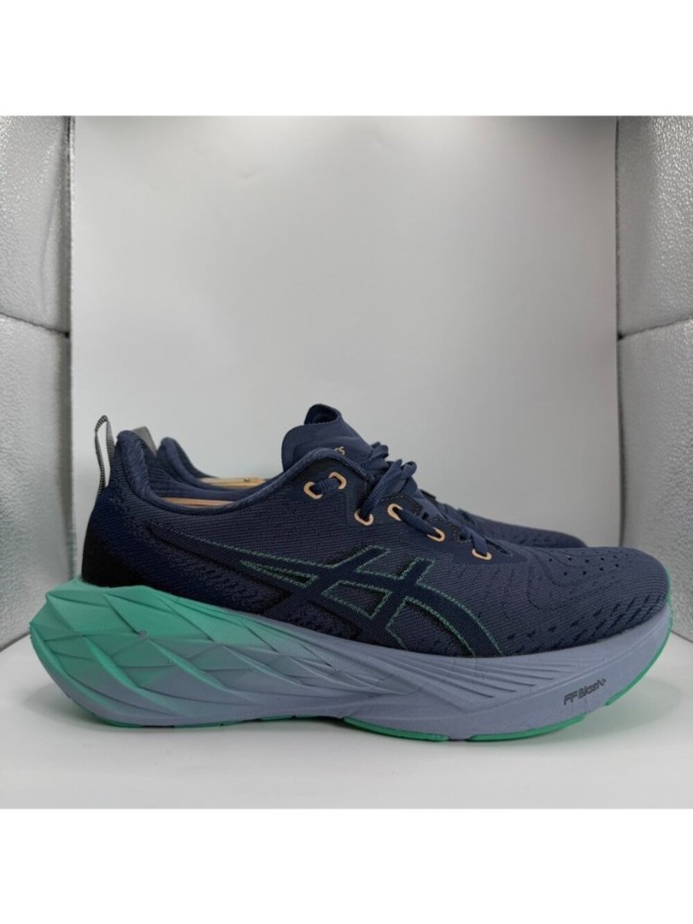 ASICS Novablast 4 Shoes Women Size 9 Thunder Blue Running Cushioned Gym Trainer